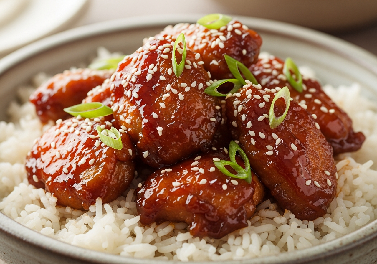 Air Fryer Bourbon Chicken recipe - Air Fryer