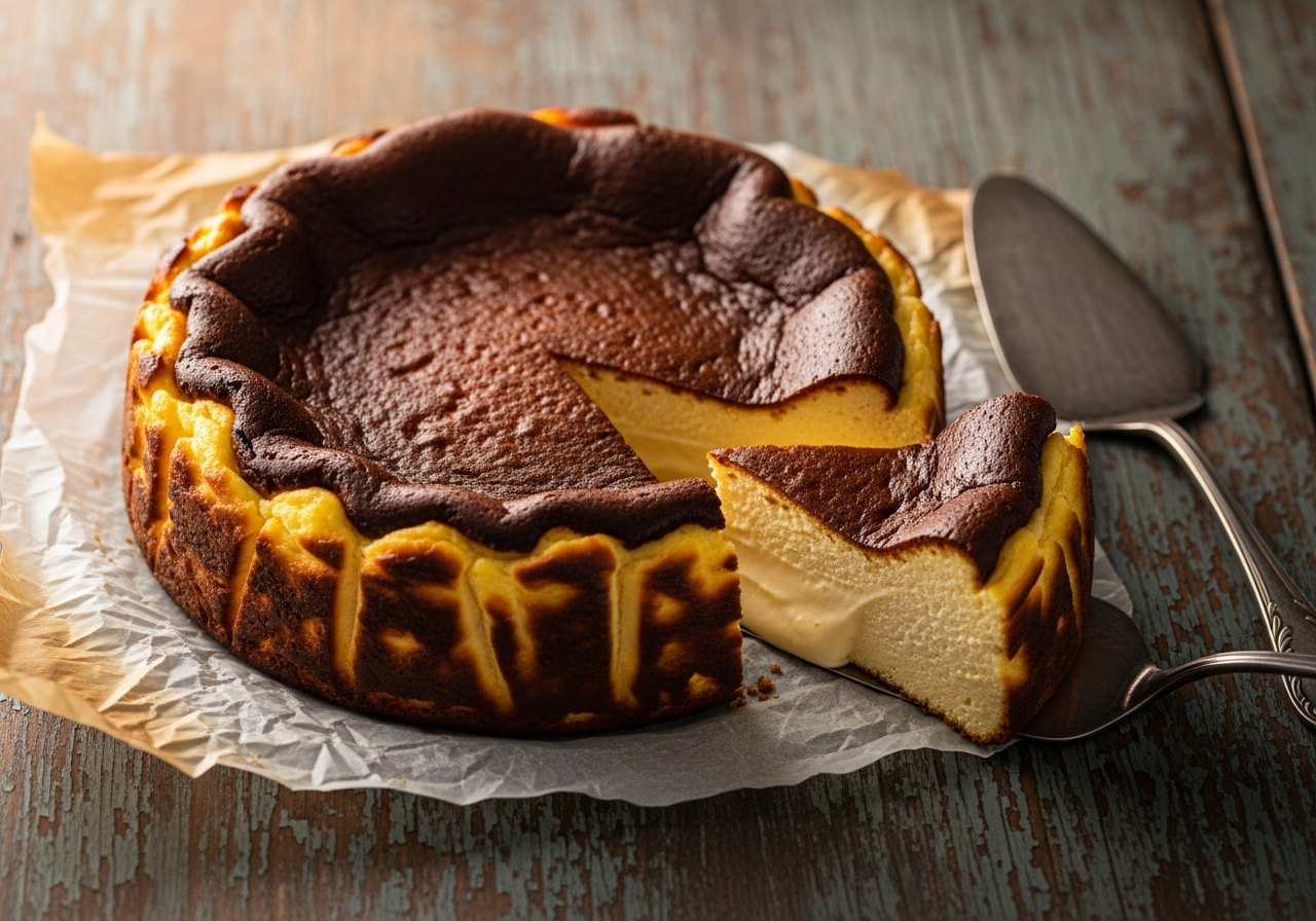 Basque Cheesecake recipe - Dessert