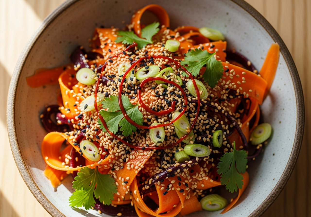 Carrot Ribbon Salad recipe - Lunch