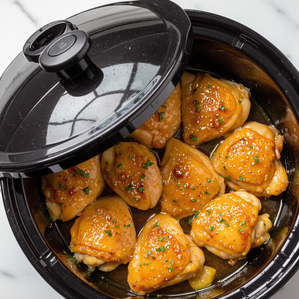 Slow Cooker Honey Garlic Chicken recipe - Slow Cooker