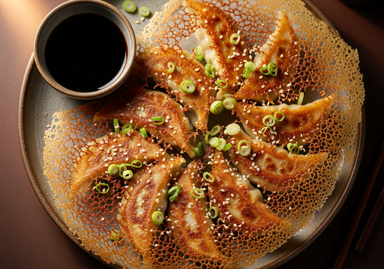 Smashed Crispy Gyozas recipe - Dinner